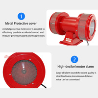Sirène à moteur MS-590 - Étanche et anti-poussière, haute intensité sonore, alarme de sécurité industrielle à moteur (AC220-240V) - Vente directe usine