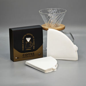 Filtros de Café Desechables de Papel Natural Blanco en Forma de V de Alta Calidad para Preparar Café por Goteo y Vertido - Product Image 2