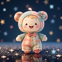 Peluche douce et mignonne pour filles, modèle de dessin animé pour le sommeil réconfortant, série Fantasy, 30 cm, pour les 2-14 ans