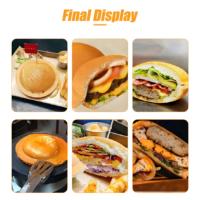 Machine à faire des glaces, des paninis, des hamburgers, des gaufres, des gâteaux UFO électriques commerciaux - Facile à utiliser, machine à grignoter