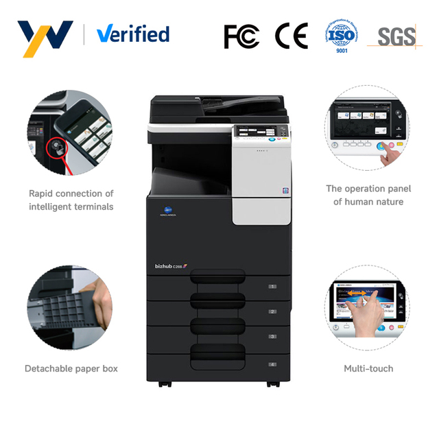 Used Wholesale All-in-One Konica Minolta Bizhub C226 Refurbished General A3 Color Photocopier Print/Copy/Scan Medium Speed