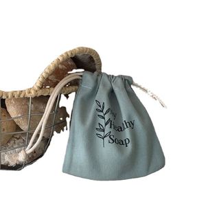 Bolsa de tela de algodón orgánico con cordón y logotipo personalizado para manualidades, pegatinas, regalos - Certificación GOTS - Product Image 1