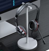 Nouveau casque filaire supra-auriculaire tendance avec annulation active du bruit (ANC) et interface USB pour le personnel des centres d'appels et les téléphones mobiles