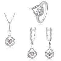 Bijoux en gros Maroc 925 Argent Sterling Ensemble de bijoux de mariée tendance