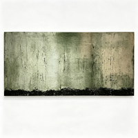 Peinture Zen Minimaliste Naturelle et Sereine, Art Abstrait Fait Main sur Toile pour Chambre Moderne, Salon, Décoration Relaxante