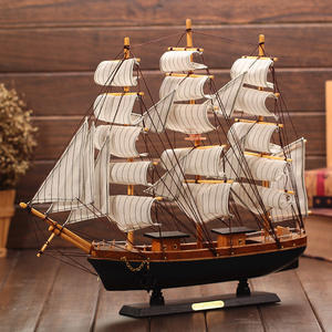 Artesanía de Escultura en Madera Hecha a Mano, Modelo de Velero Pirata Vikingo Árabe, Modelo de Barco de Vela, Barcos de Madera, Decoración Náutica para Playa y Océano - Product Image 6