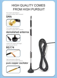 ราคาโรงงาน เสาอากาศแม่เหล็กแบบติดตั้งฐานดูด 2.4g สำหรับใช้งานภายในอาคาร ระยะไกล ครอบคลุมทุกทิศทาง ขนาด <span class=keywords><strong>237</strong></span>*30 มม. - Product Image 3