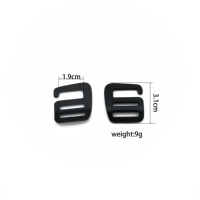 Connecteur en alliage de zinc en forme de G, boucle de sangle de 4 cm à dégagement rapide à ressort pour sac à dos, harnais tactique ou pour animaux de compagnie