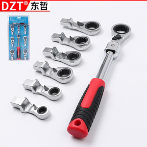 Dzt Reversible Ratchet Wrench Set Metric Hex Carbon Steel Industrial Grade Automotive Electrical Repair <b>Tools</b> - Product Image 2
