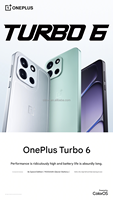 Smartphone OnePlus Turbo 6 5G d'origine, écran AMOLED 6,78 pouces 165 Hz, Snapdragon 8S Gen4, IP69, batterie 9000 mAh, NFC, Android 16, double SIM