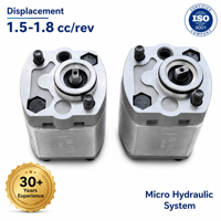 Mini pompe à engrenages hydraulique série CBK15/18, 16 MPa, système hydraulique compact en aluminium, pompe à engrenages pour machines agricoles