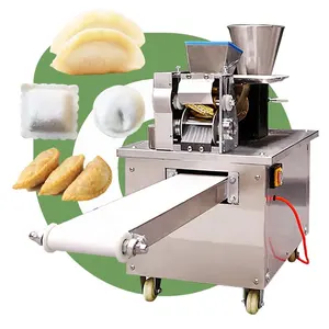 Boulette électrique congelée de seconde main grande machine de fabrication de feuilles de samosa automatique britannique à double teinture - Product Image 1
