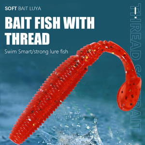 9.5cm 6 cái/túi mềm wobblers Mồi Câu Cá Worm Mồi câu cá mồi mái chèo đuôi Shad thu hút loại mới mềm mồi - Product Image 3