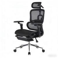 Chaise de bureau ergonomique de luxe à dossier moyen, pivotante, réglable en hauteur, avec coussin en velours pour une longue séance assise confortable