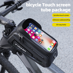 Sac de guidon de vélo étanche avec écran tactile, sacoche de téléphone portable pour cyclisme, en EVA+PU, sangle réglable - Product Image 2