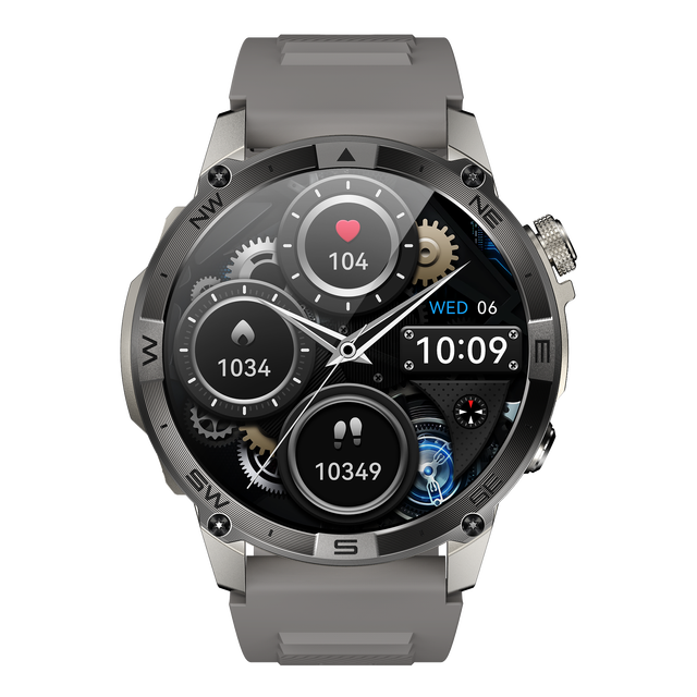 Top Smart Watch GPS Compass Altitude Barometer AMOLED BT Call Heart Rate Blood Oxygen ECG IP67 Waterproof Wireless Charging 5-10