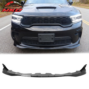 Convient pour Dodge Durango 2021-2026 2021+ Style Hellcat Lèvre de pare-chocs avant Noir brillant - Product Image 1