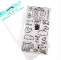 Tampon en silicone transparent personnalisé de vente chaude pour la fabrication de cartes de timbres et fournitures de scrapbooking bricolage