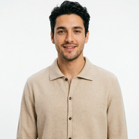 Maßgefertigte Großhandels-Klassische Komfort-Kaschmir-Strickjacke Herbst Herrenpullover