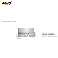 Porte-outil micro-réglable PAVO Tools pour outils de perçage CNC