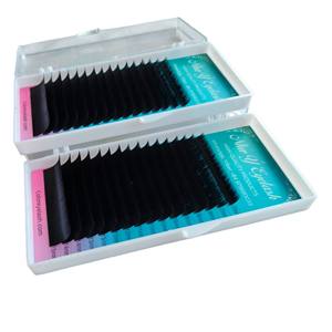 Extensions de cils individuels en cheveux synthétiques foncés mats faits à la main Volume de vente en gros Plateaux de cils Nhu Y Salon de beauté de marque de cils - Product Image 1