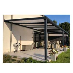 Auvent de <span class=keywords><strong>terrasse</strong></span> <span class=keywords><strong>transparent</strong></span> en aluminium / couverture de <span class=keywords><strong>terrasse</strong></span> en verre en aluminium - Product Image 5