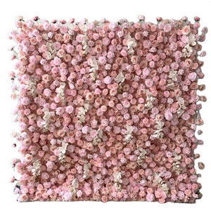 Decoración de Pared de Flores de Seda para Bodas, Decoración de Pared de Cafetería, Rollo de Flores Secas de Instagram, Pared de Flores <span class=keywords><strong>Naranja</strong></span> y <span class=keywords><strong>Rosa</strong></span> - Product Image 1