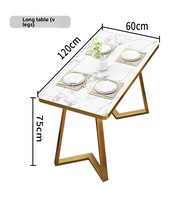 Ensemble de meubles de salle à manger en fer moderne et durable avec table et chaises pour la maison et les salons de thé/cafés