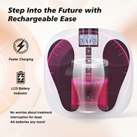 Masseur de pieds EMS, appareil TENS pour la physiothérapie avec stimulateur musculaire TENS, appareil de thérapie électrique pour les pieds pour soulager la douleur