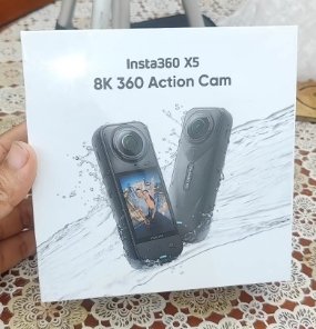 Caméra d'action 360° Insta360 X5 8K, kit multi-vues pour moto avec perche à selfie invisible, kit de caméra de vlog robuste et essentiel - Product Image 2