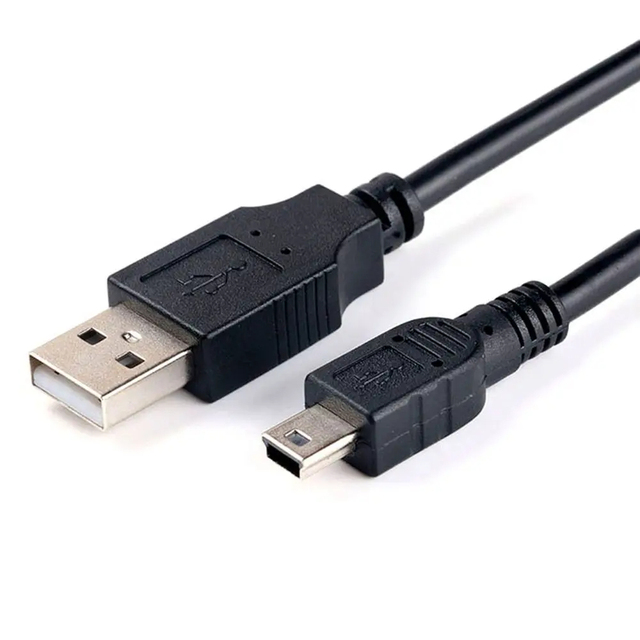 Mini USB Cable Right 90 Degree 5P Charging 24AWG Wire for Cellphone Telephone Mini 5 Pin Charging Cable for MP3 PM4 Camera