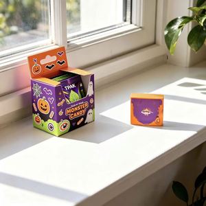 FX Custom Artwork Eco-Friendly Recyclable Creepy Halloween Desktop Cardboard Showcase Box Foldable Paper Counter Stand - Product Image 1