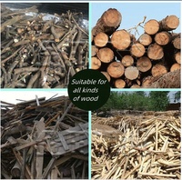 Broyeur de bois neuf pour usage domestique, concasseur de charbon de noix de coco à marteaux avec capacité de 1T/h