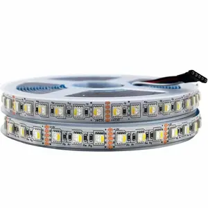 Ücretsiz kargo 10 adet LED şerit SMD 5050 60 LED/M beyaz sıcak beyaz RGB RGBW RGBWW 4 in 1 RGB + CCT CCT bant şerit büyüme ışığı