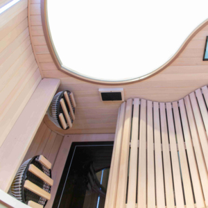 Sauna de Infrarrojos Lejanos de Acrílico ETL SAA CE con Diseño Moderno, Madera de Hemlock Sólida y Concentrador de Oxígeno - Product Image 3