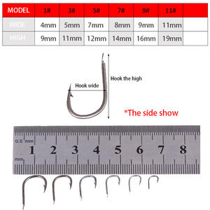 เบ็ดตกปลาอิซุอิเสะ คาร์บอนสตีล มีเงี่ยง เบอร์ 1 3 5 7 9 11 สำหรับตกปลาในอ่างเก็บน้ำและบ่อ - Product Image 5