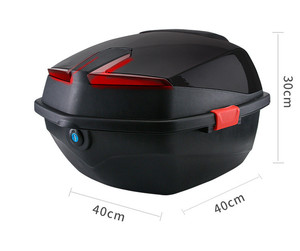 Precio de fábrica <span class=keywords><strong>barato</strong></span> al por mayor maletero impermeable con gran capacidad materiales de alta resistencia caja trasera accesorios de motocicleta - Product Image 3