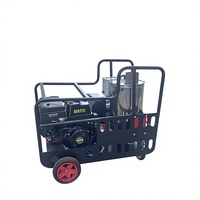Nettoyeur haute pression à eau chaude à essence 320 bars avec chaudière à gazole pour le lavage de voitures, le nettoyage industriel