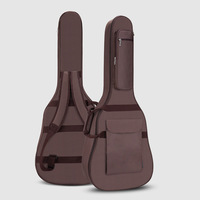 Housse de guitare folk avec logo personnalisé, doublure en éponge acoustique imperméable, pour instruments de musique de 41 pouces, sangles réglables, accessoire