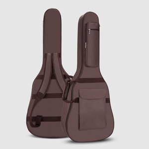 Housse de guitare folk avec logo personnalisé, doublure en éponge acoustique imperméable, pour instruments de musique de 41 pouces, sangles réglables, accessoire - Product Image 6