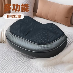 Almohada de Masaje HLJ Negra para Cuello, Cintura y Espalda, con Terapia de Calor y Masaje Mecánico - Product Image 2