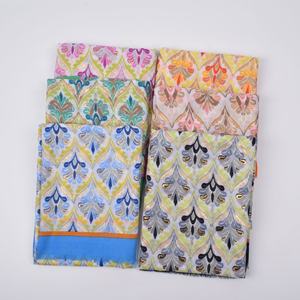 最新の春夏ビーチショールフローラルプリントスカーフソフトビスコーススタイリッシュシマーグリッターラップムスリムゴールドフォイル自由奔放に生きるスカーフ - Product Image 5