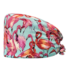 Gorras de médicos de hospital para niños, gorros de fregado con patrón de dibujos animados impresos, gorro de algodón para enfermería, gorro de enfermera de estilo combinado, vendedores - Product Image 4