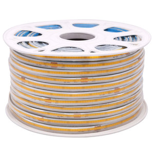 شريط ضوء <span class=keywords><strong>LED</strong></span> فائق السطوع ، أبيض دافئ ، K COB ، مقاوم للماء IP65 شريط إضاءة ليد مرن ، إضاءة خارجية ذكية