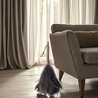 Plumeau de plumes d'autruche au poignée longue, pour le nettoyage de voiture, pour le salon