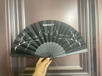 Éventail pliant personnalisé 23*42CM, éventail chinois à main, éventail pliant artisanal pour la danse, idéal pour les festivals de musique
