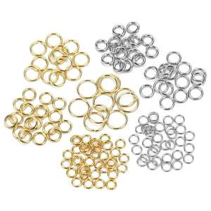 200 Pezzi/Sacchetto Anelli Aperti in Acciaio Inox per Connessione Manuale, Anelli Chiusi per Fai-da-Te, Accessori per Gioielli e Collane - Product Image 2