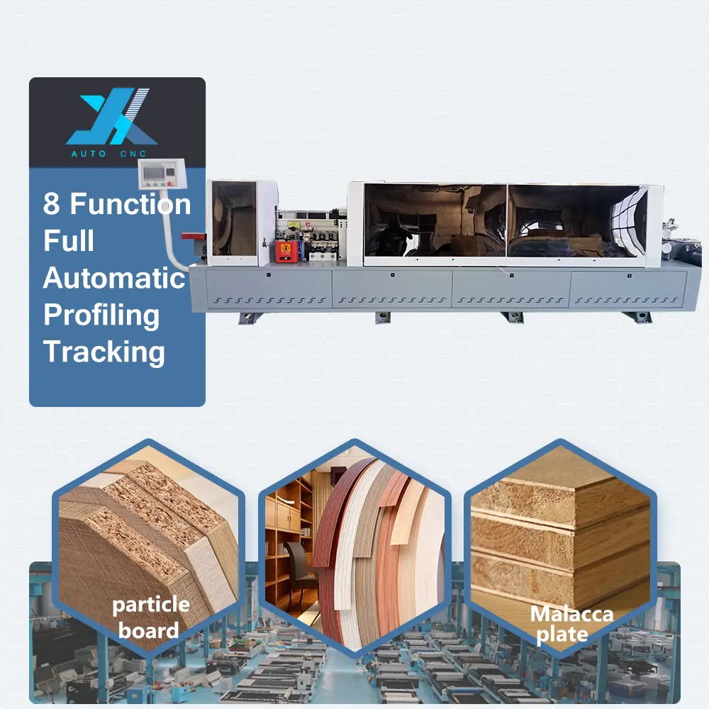 JX alimentación de madera gabinete recortadora totalmente automática máquina de bandas de borde