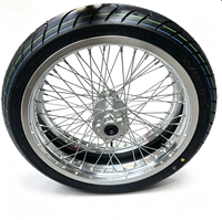 Juego de Ruedas Supermoto Surron Light Bee X de 17 Pulgadas, Aluminio CNC, Llantas Cromadas 1.60 2.15, Neumáticos CST, Ensamblaje Delantero y Trasero