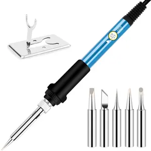 Adjustable Temperature Electric Soldering Iron Kit 110V/220V Replaceable Iron Head Soldering Pen Tool